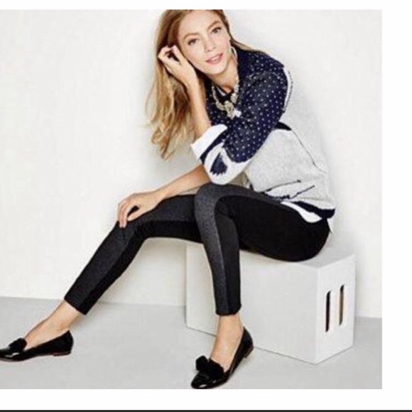 J. Crew Pants - J. Crew Gigi Pant Ponte Knit Grey/Black Size 6
